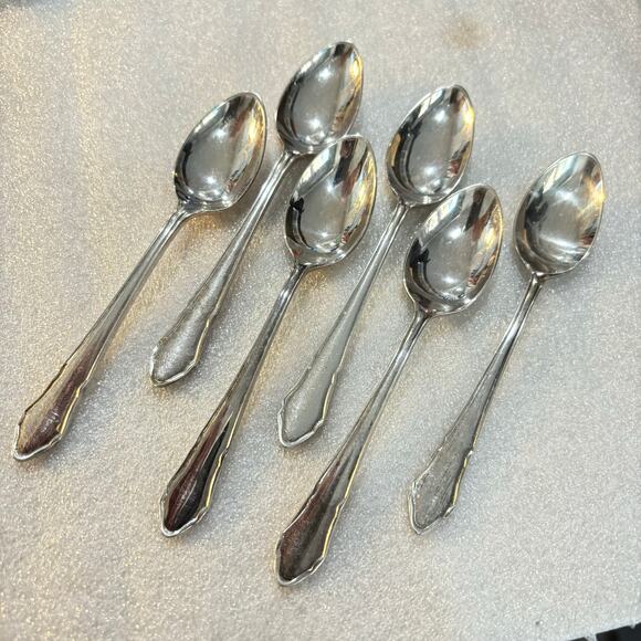 Sheffield England Silver Demitasse Spoons (6) hallmark Postons Lonsdaleplate - Picture 8 of 8